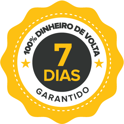 Garantia de 7 dias - Dinheiro de volta